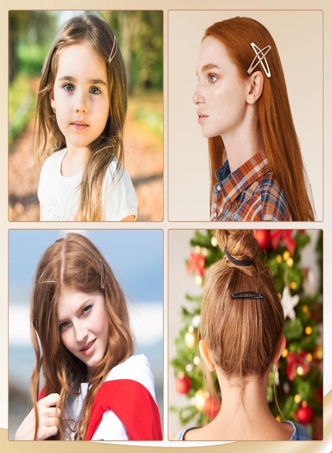 obeoby 40 Pcs 5 Colors Metal Snap Hair Clips, 2.36 Inch Hair Barrettes Accessories for Women Girls Holiday Birthday Gifts - Image 5